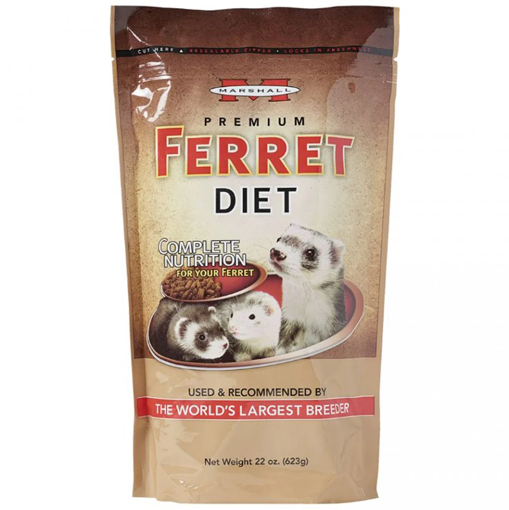 Marshall Ferret Pet Product, Premium Ferret Food, 22 oz.