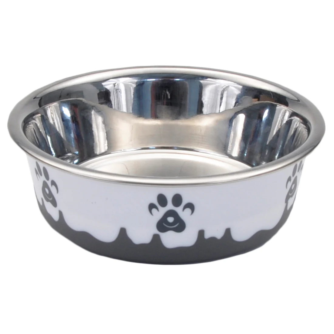 Maslow Paw Bowl, Gray & White, 54 oz
