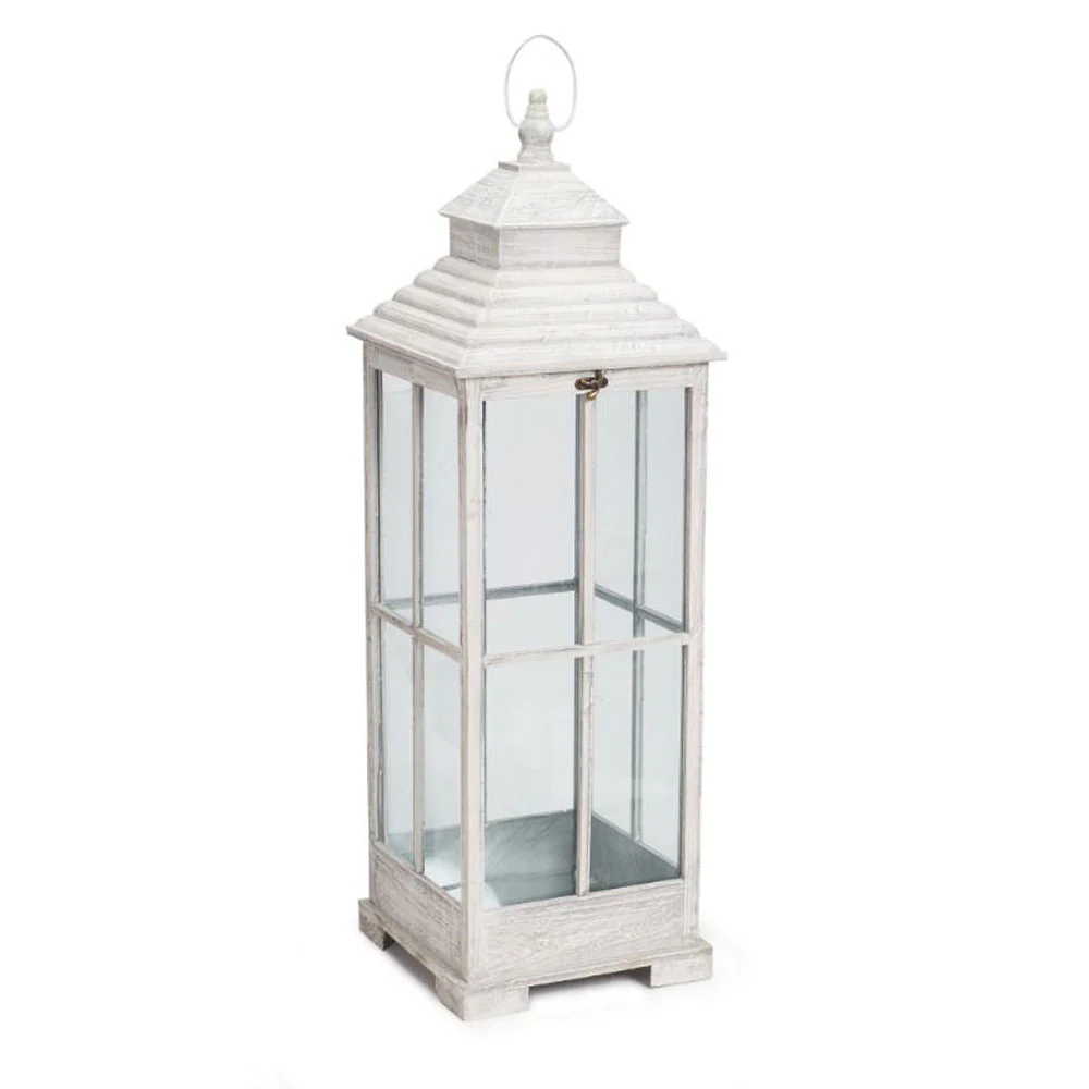 Melrose International, Lantern, Wood & Metal, Large