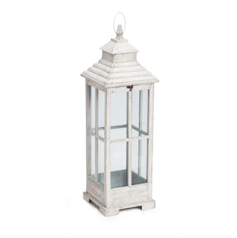 Melrose International, Lantern, Wood & Metal, Small