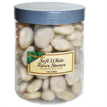 Mosser Lee Soft White River Stones, 5 lb.