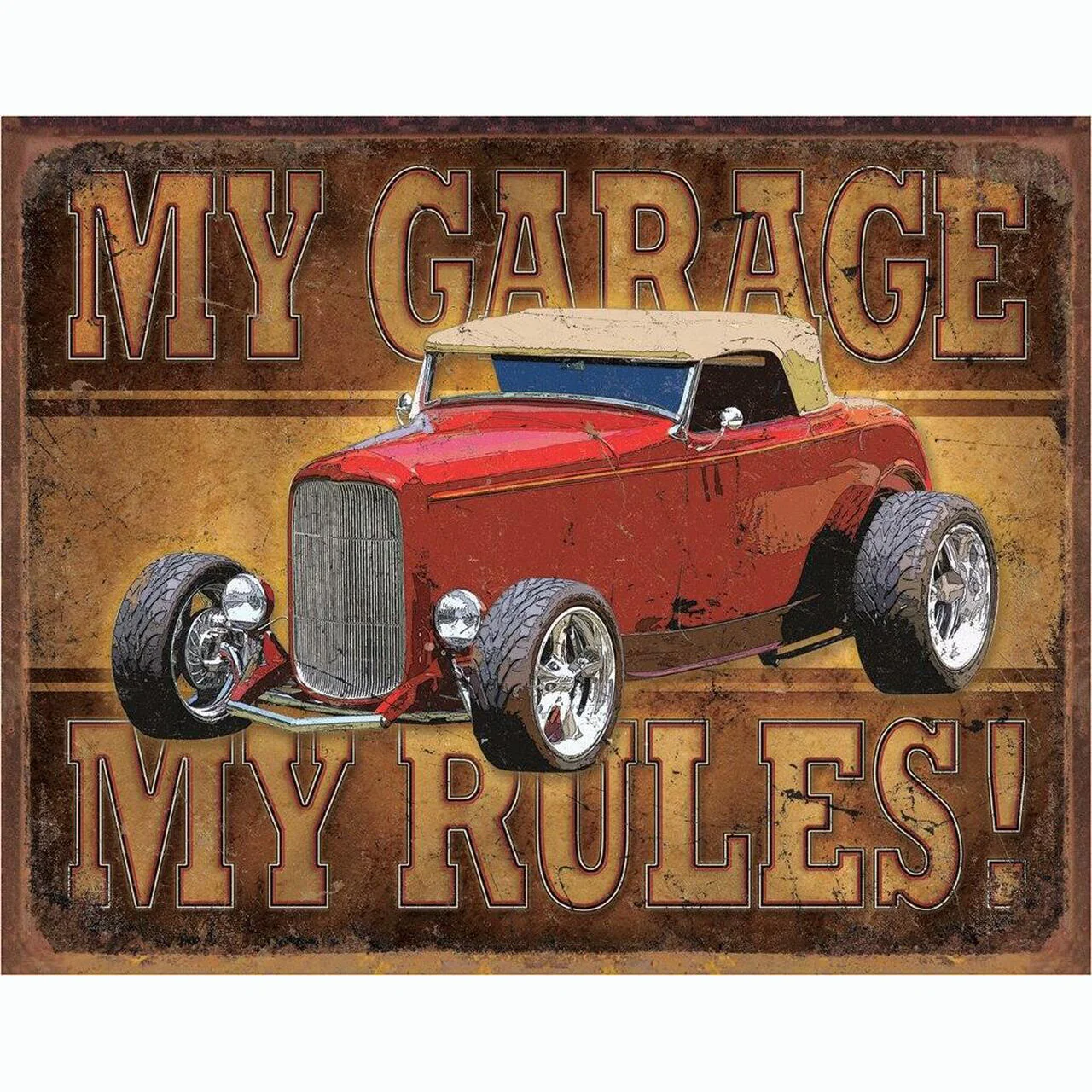 My Garage - ROD Metal Sign