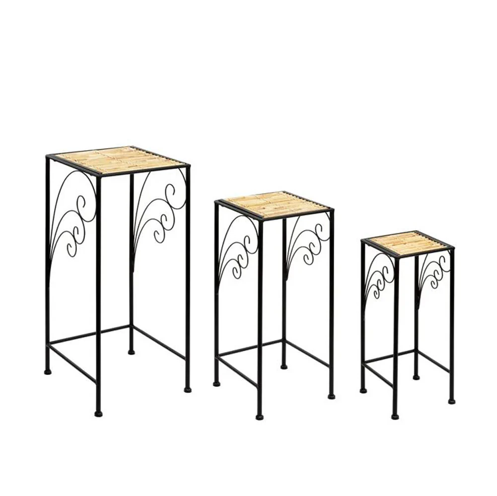 Napco, Metal & Wicker Plant Stand