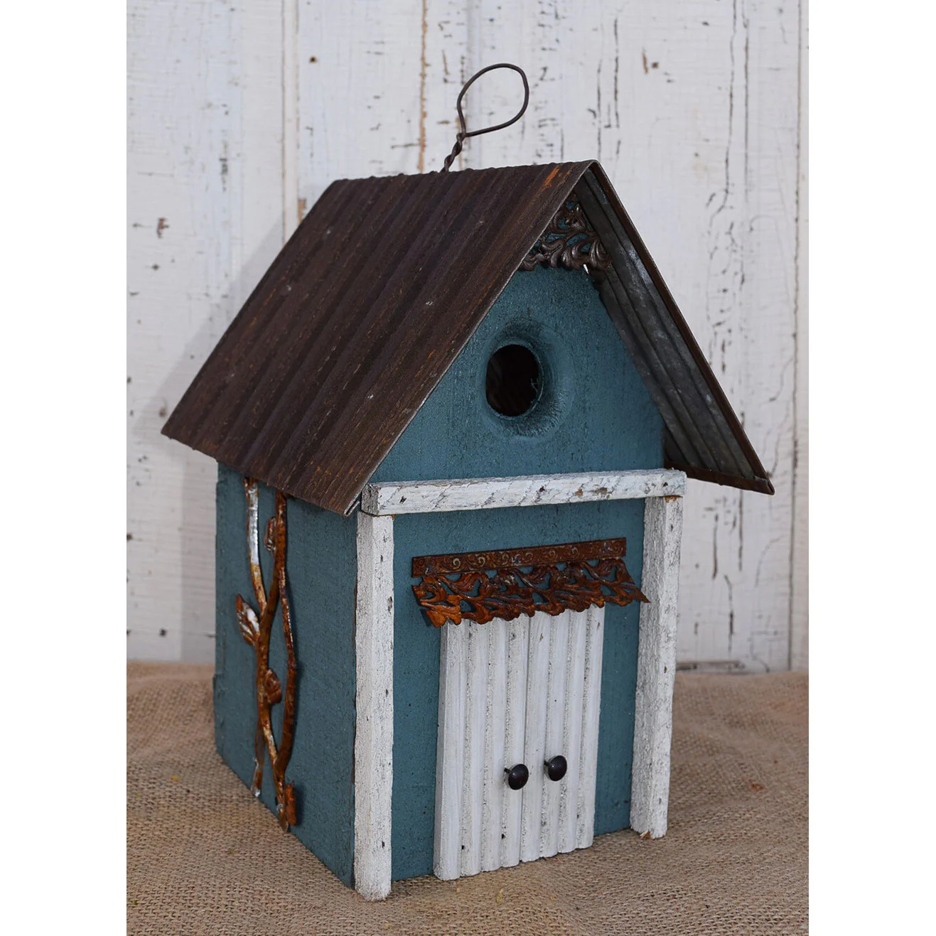 Nature Creations Rustic Barnboard Birdhouse, Medium #17 (Colors May Vary)