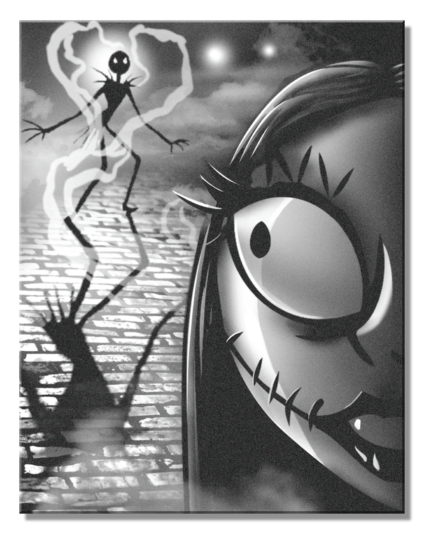 Nightmare Silhouette - 12.5in x 16in Metal Sign