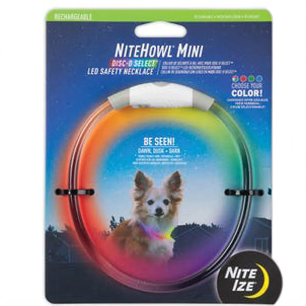 Nite Ize, NiteHowl Mini Rechargeable LED Safety Necklace - Disc-O Select