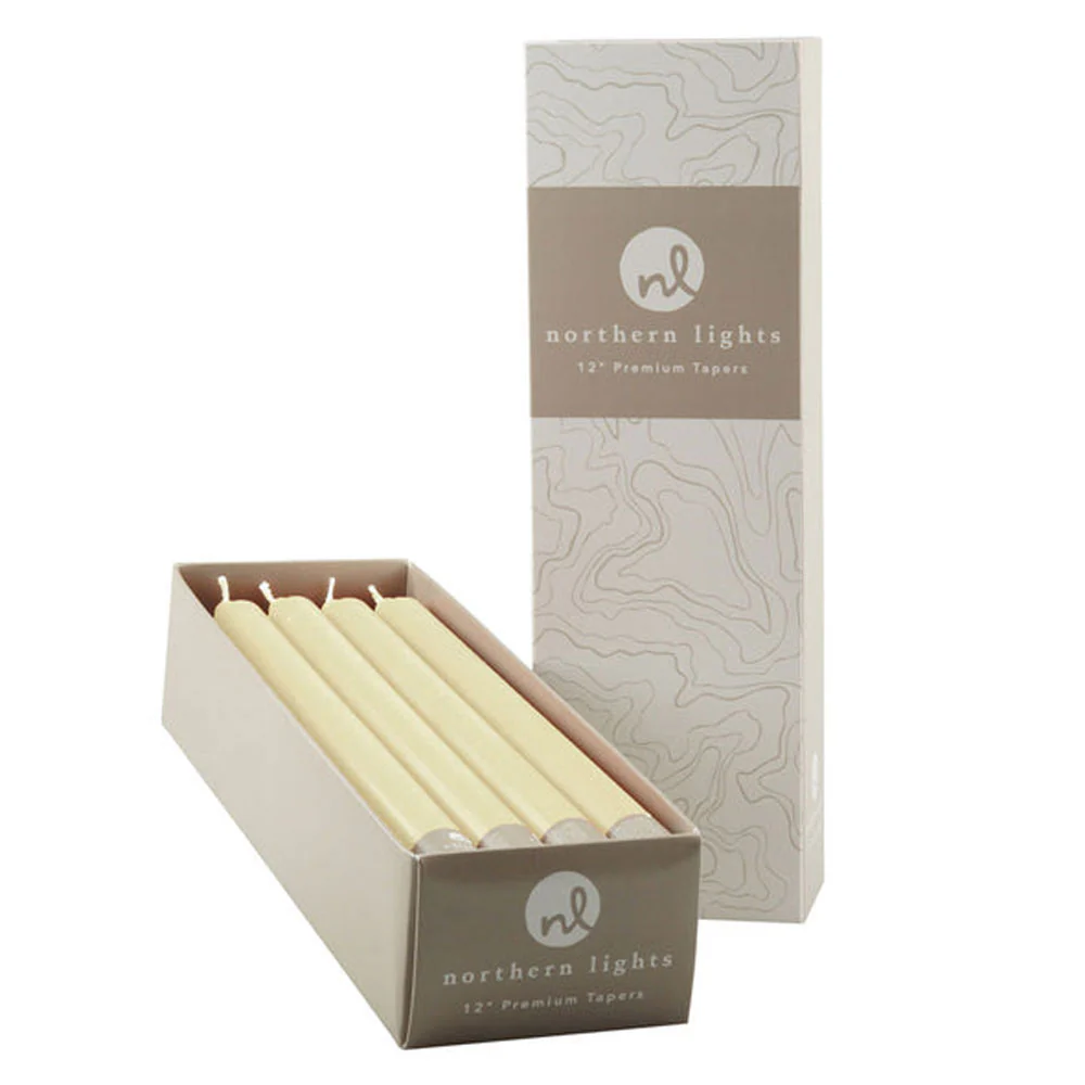 Northern Lights, Ivory 12" Taper, Sold Individually