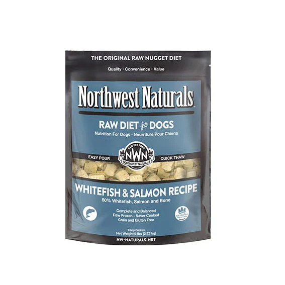 Northwest Naturals Frozen Whitefish & Salmon Nuggets, 6 lb