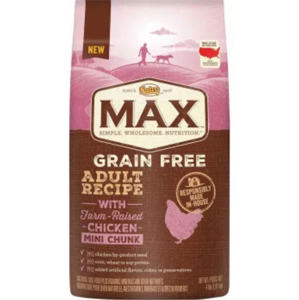 Nutro, Max Adult Dog Food, Chicken, 4 lb.