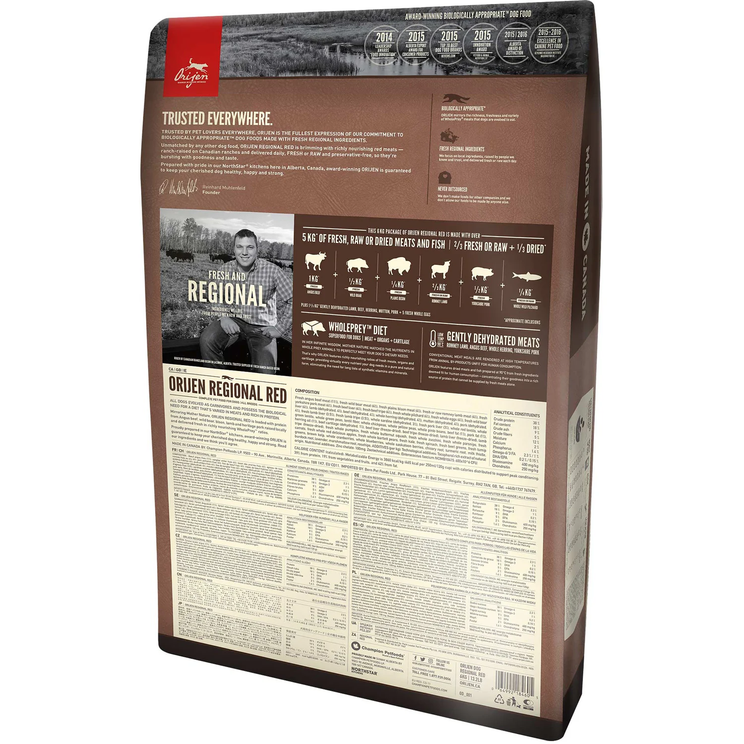 Orijen Regional Red Dog Food, 25 LB - Image 2