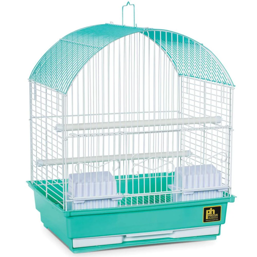 Parakeet Pastel Bird Cage, 13.5"L x 11"W x 16"H - Image 3