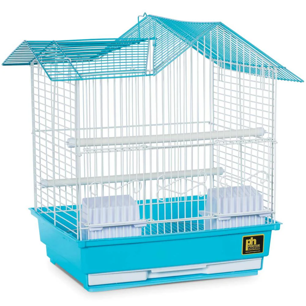 Parakeet Pastel Bird Cage, 13.5"L x 11"W x 16"H - Image 7