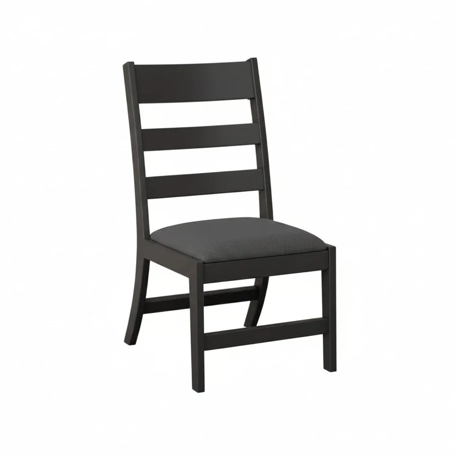 Berlin Gardens, Parker Side Chair, Matte Black