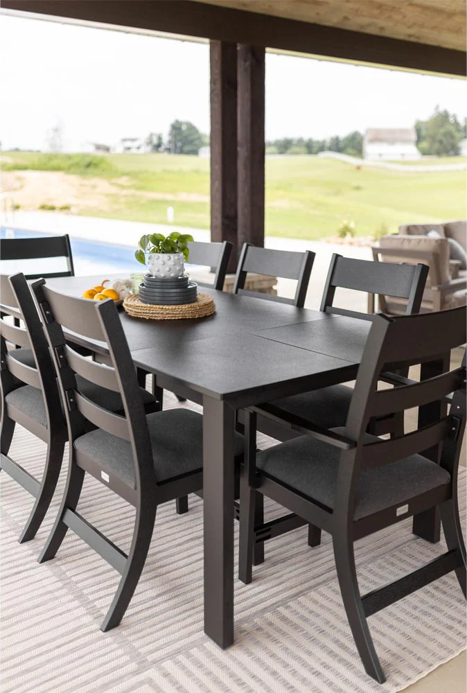 Berlin Gardens, Parker Side Chair, Matte Black - Image 2
