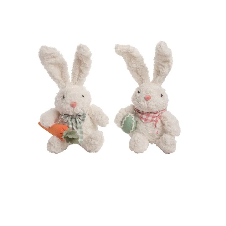 Plush Sitting Fuzzy Bunny (Styles Vary/ Sold Individually)