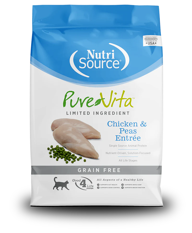 PureVita Chicken & Peas Entrée Grain-Free Cat Food, 6.6 LB