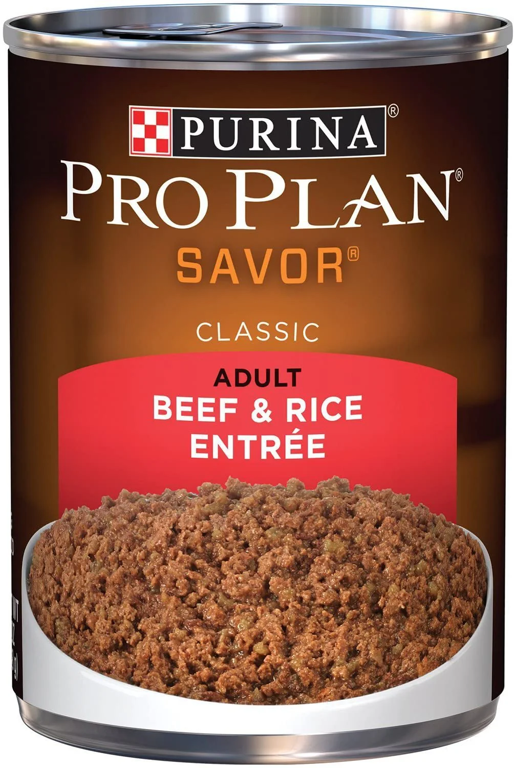 Purina Pro Plan Adult Beef & Rice Entrée, 13 oz., Canned Dog Food
