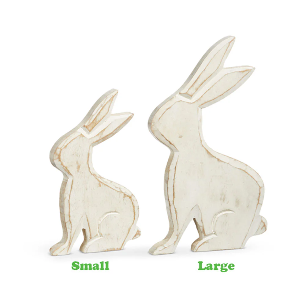 Raz, Whitewash Bunnies, Assorted Sizes