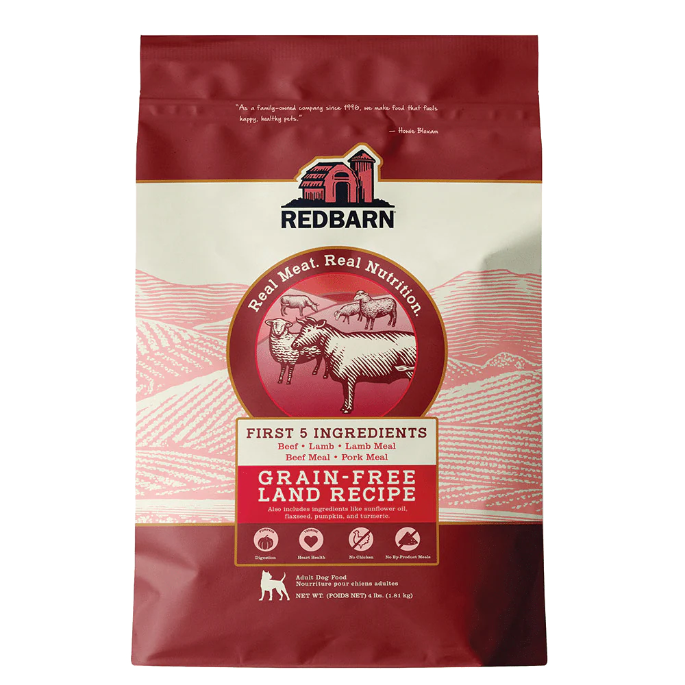 Red Barn Grain-Free Land Recipe Dog Food, Beef/Lamb 4 lb
