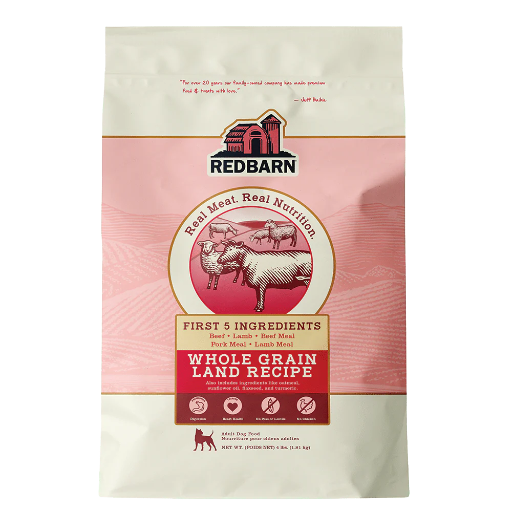 Red Barn Whole Grain Land Recipe Dog Food, Beef/Lamb 4 lb