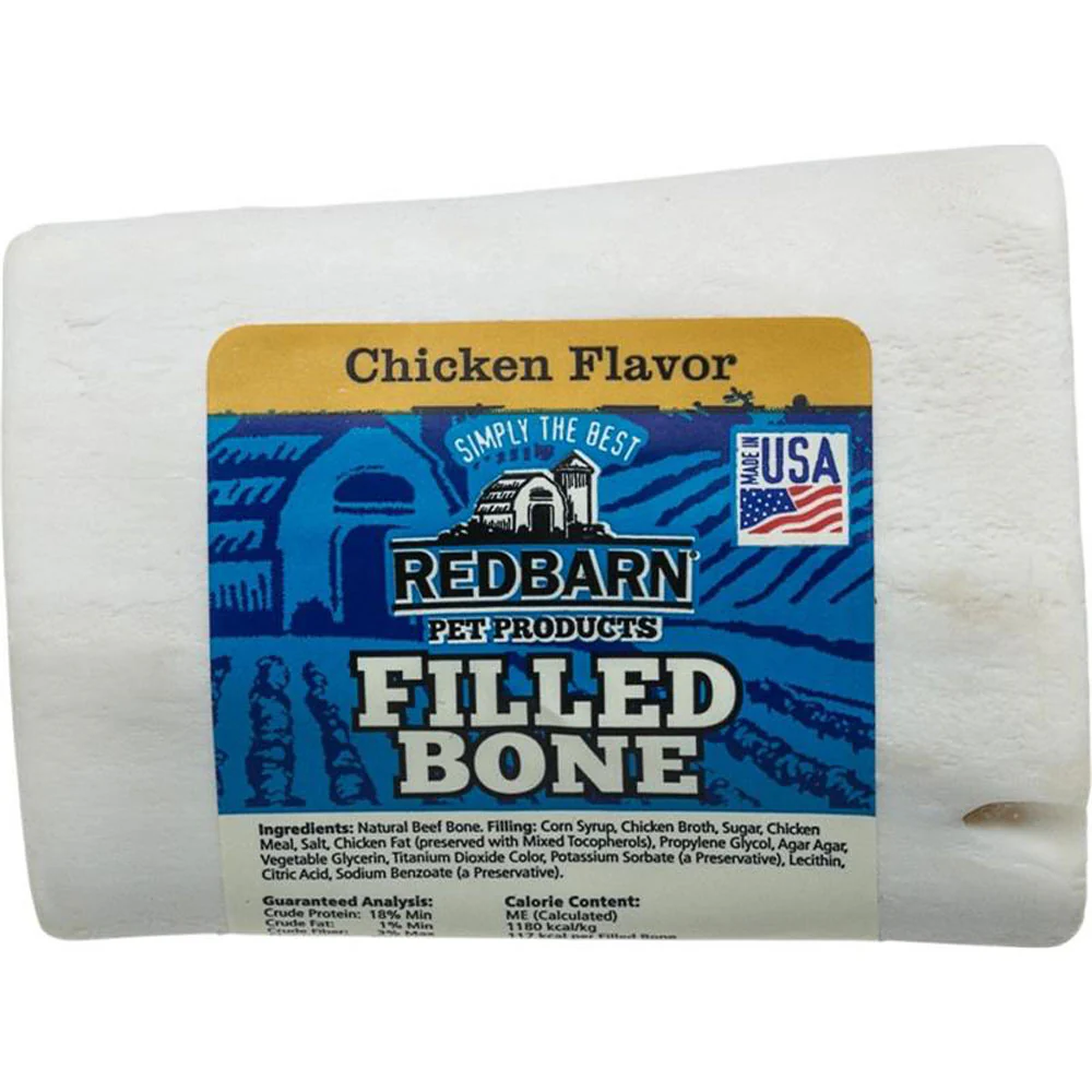 Redbarn, Filled Bone Chicken, Small, 3"