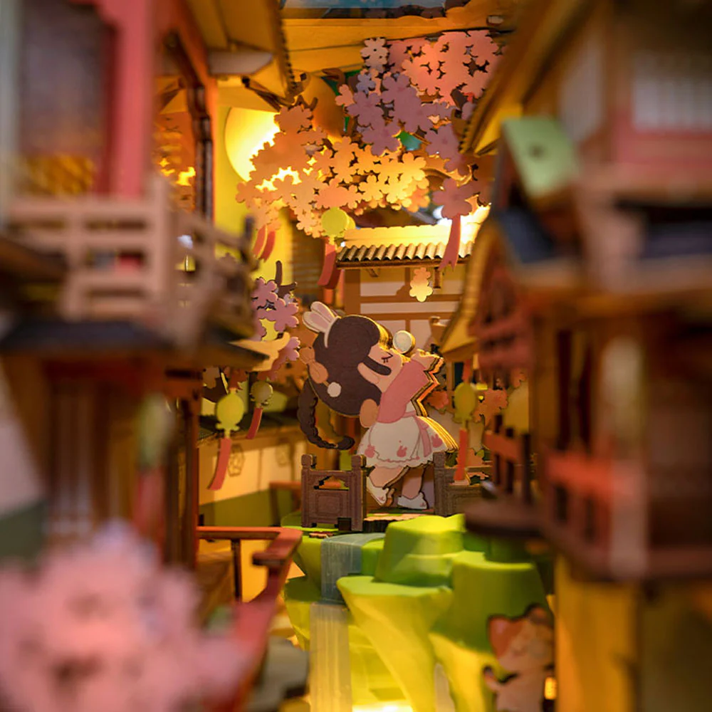 Robotime, Falling Sakura Miniature Book Nook Kit - Image 3