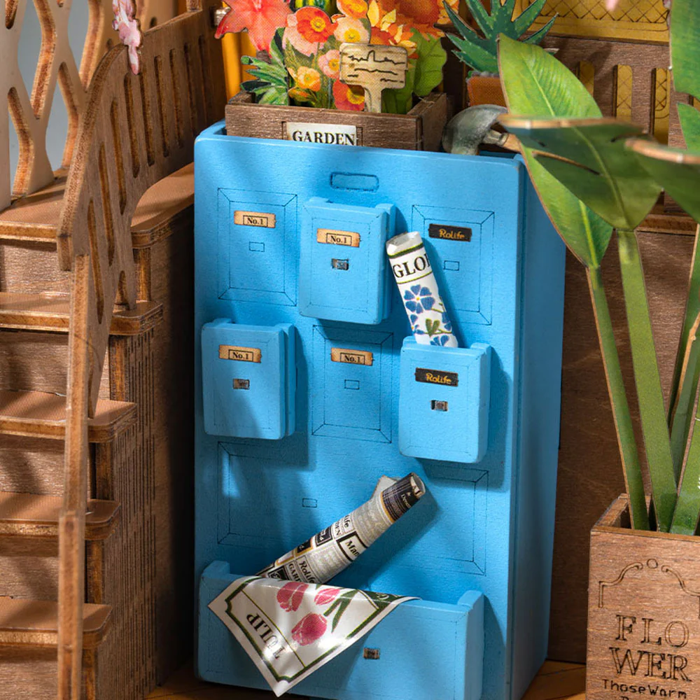 Robotime, Garden Flower House, Book Nook & Wonderland Miniature Kit - Image 5