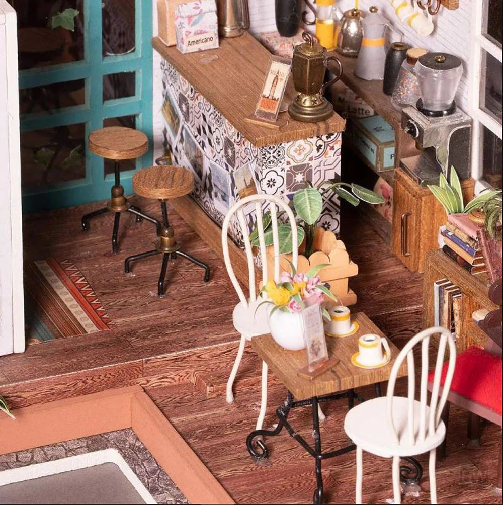 Robotime, Simon's Coffee Shop Miniature Kit - Image 4