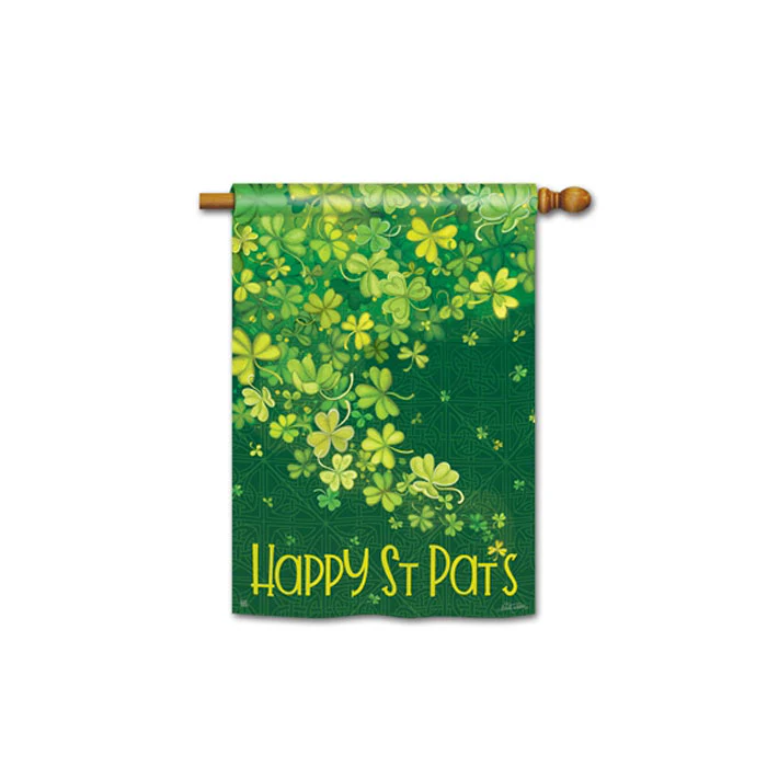 Shamrock Shower Standard Flag, 40"