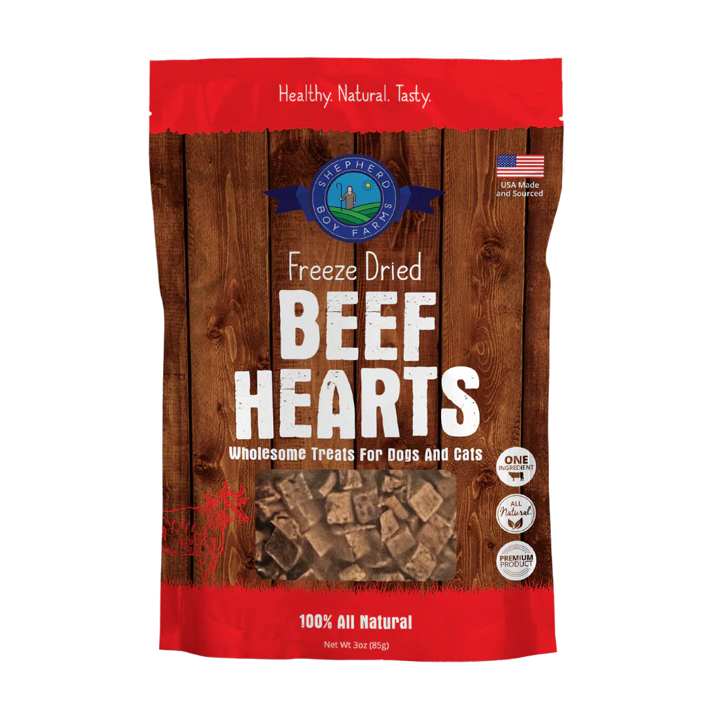Shepherd Boy Freeze Dried Beef Heart, 3 oz.