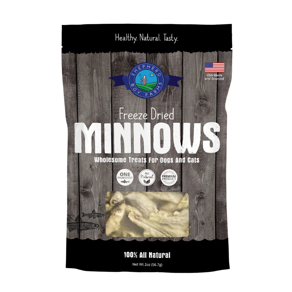 Shepherd Boy Freeze Dried Minnows, 2 oz.