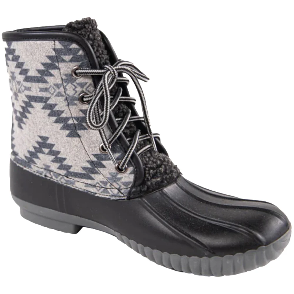 Simply Southern Quilted Boots Aztec Gray
