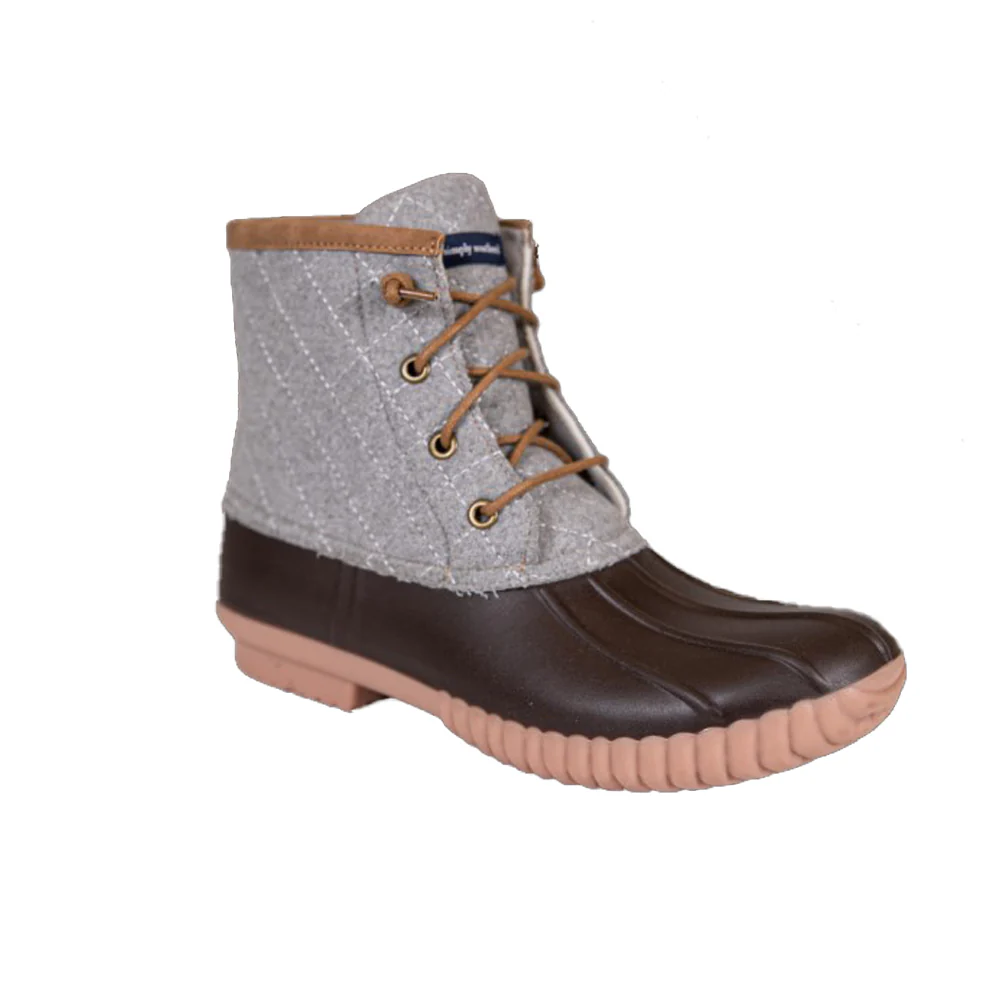 Simply Southern Quilted Boots Heather Gray