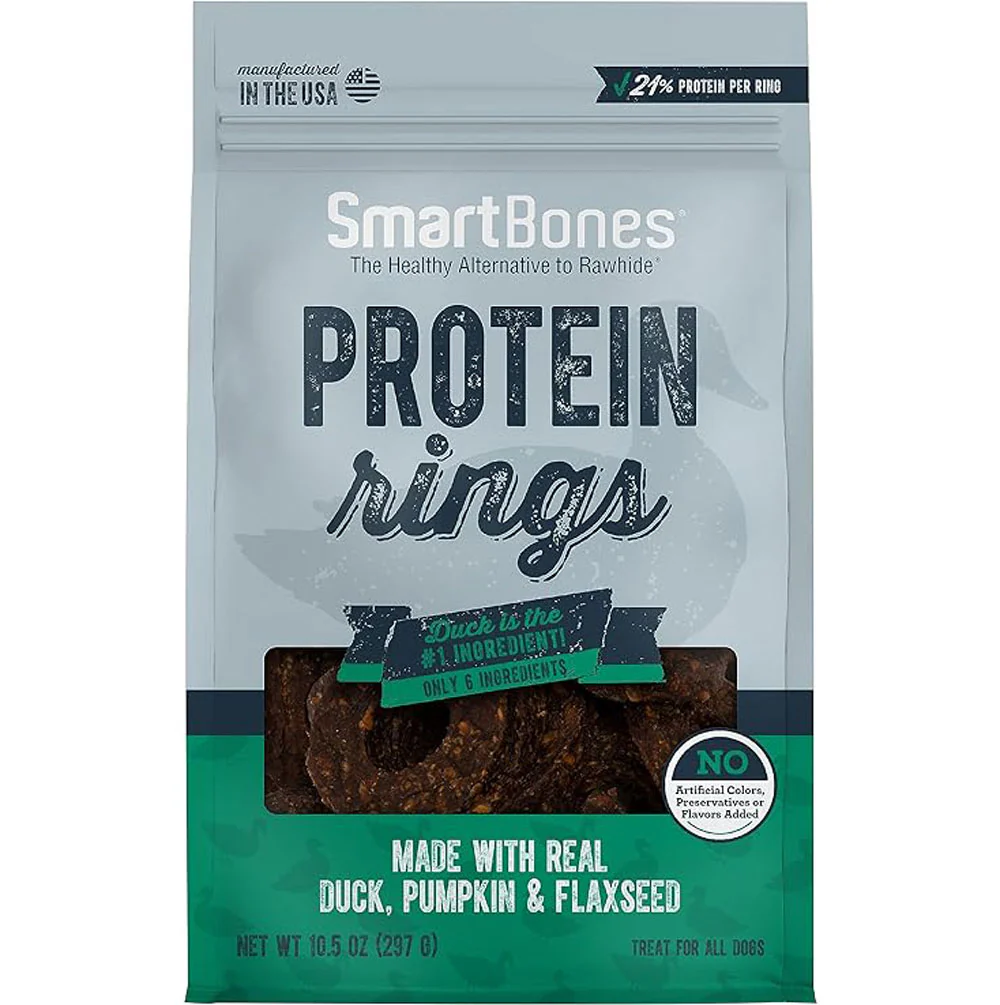 Smartbones, Duck, Pumpkin, & Flaxseed Protein Rings, 10.5 oz.