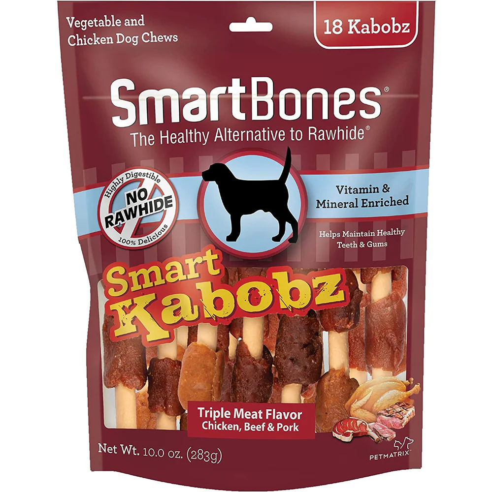 SmartBones, Smart Kabobz, Triple Flavor, 12 pk, 10 oz.