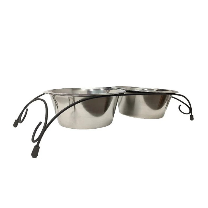 Spot Aria Double Diner Dog Bowl, 64 oz