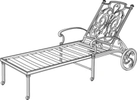 Hanamint, St. Augustine Chaise Lounge, Desert Bronze