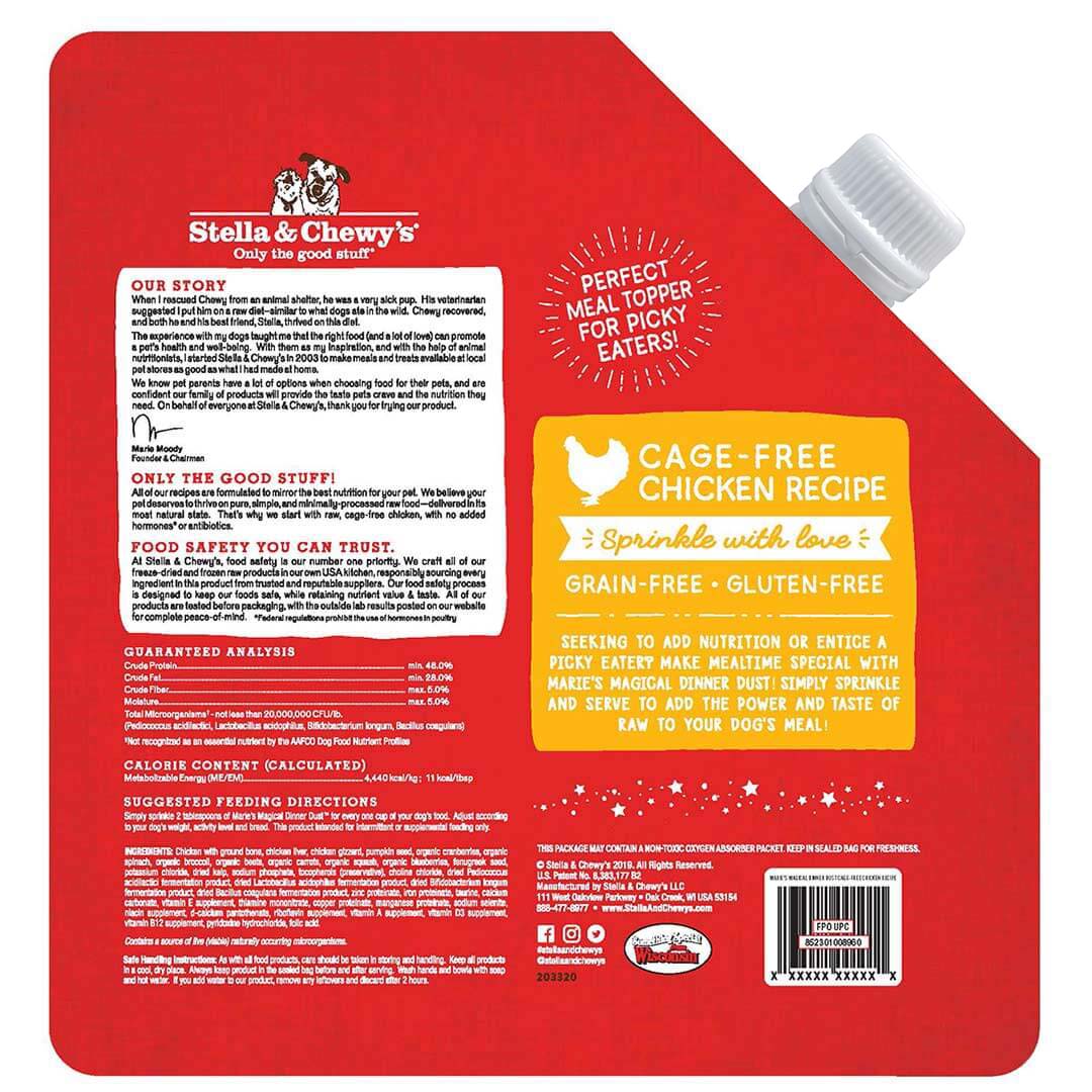 Stella & Chewy's Maries Magical Dinner Dust Cage-Free Chicken Meal Topper, 7 oz. - Image 2
