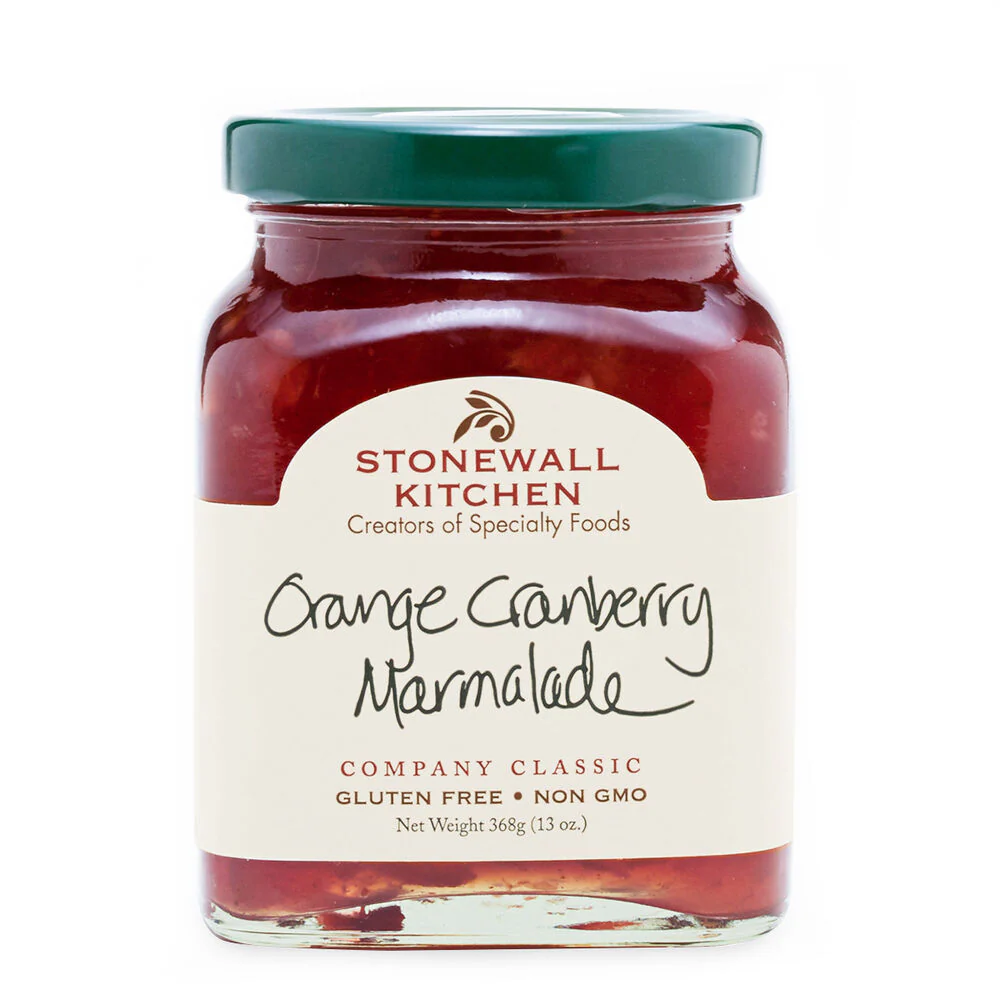 Stonewall Kitchen, Orange Cranberry Marmalade, Glass Jar, 13 oz.