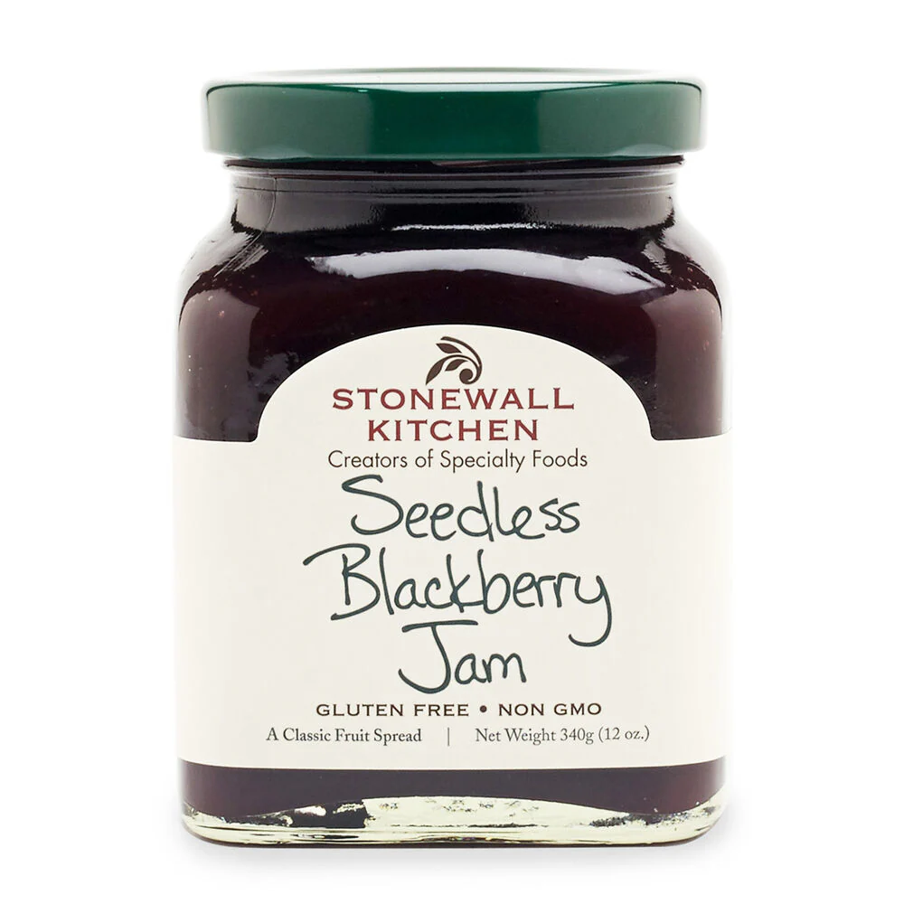Stonewall Kitchen, Seedless Blackberry Jam, Glass Jar, 12 oz.