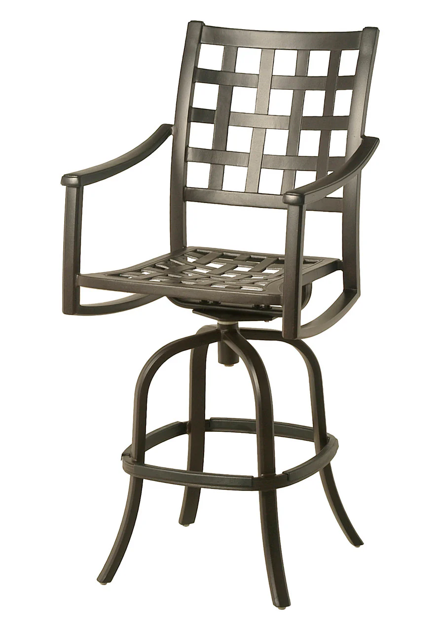 Hanamint, Stratford Swivel Bar Stool, Terra Mist