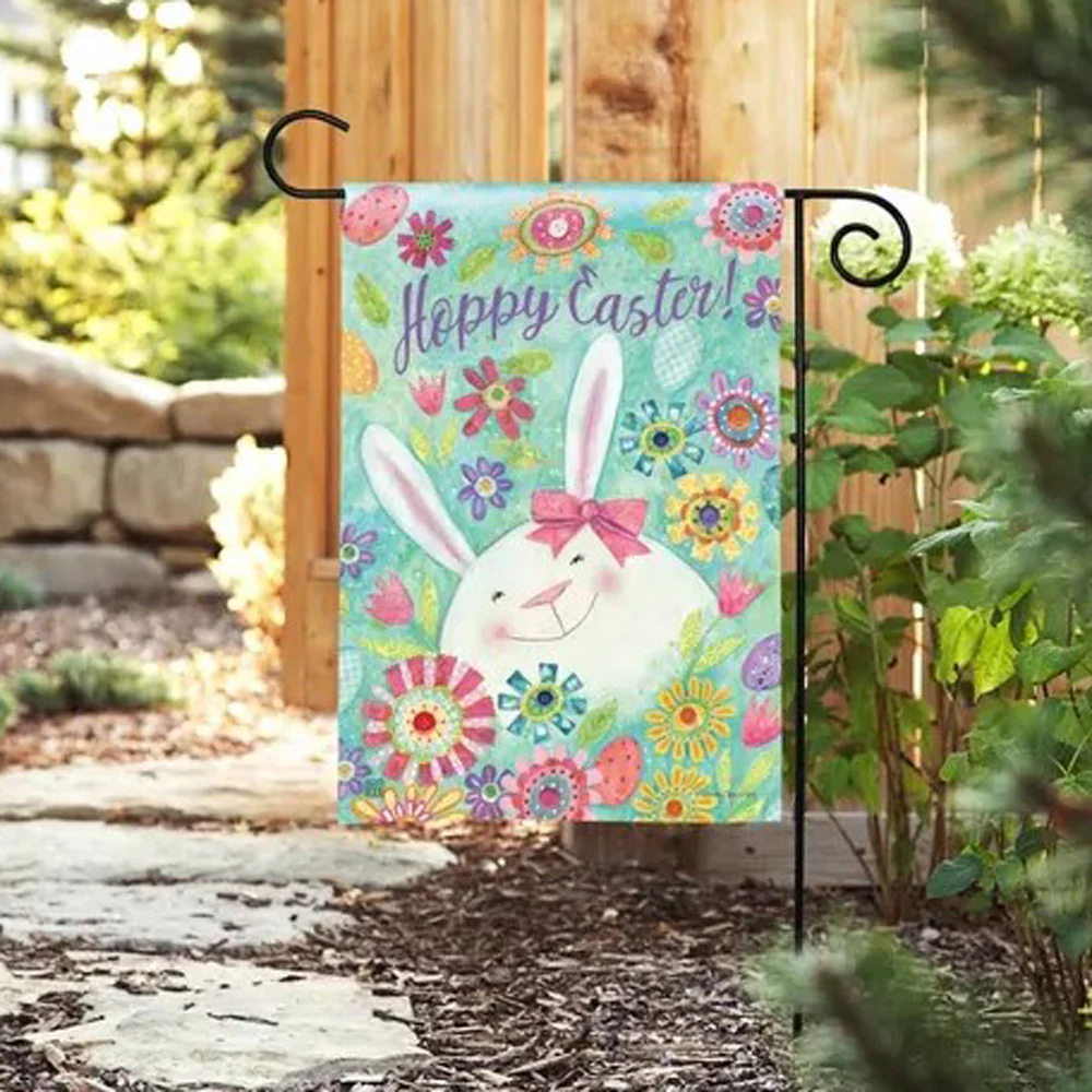 Studio M, Whimsy Bunny Garden Flag - Image 2