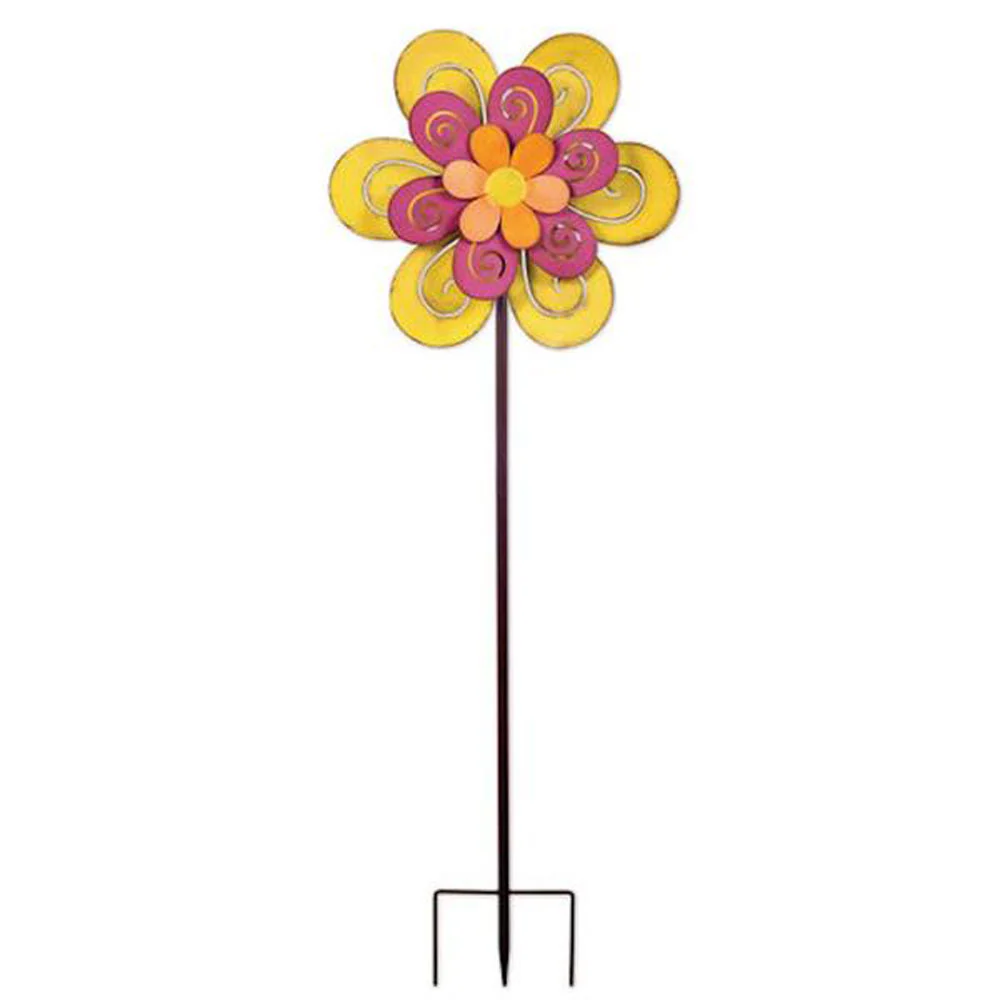 Sunset Vista, Flower Spinner, Yellow, 55"