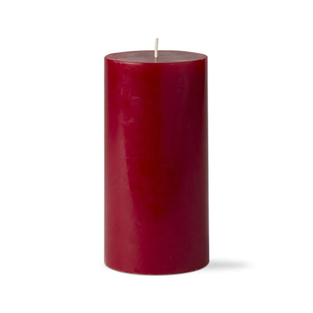 Tag Candles, Pillar Candle 3X6, Cranberry