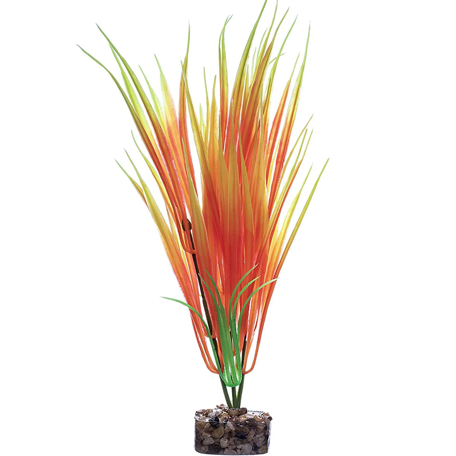 Tetra GloFish Aquarium Plant, Orange/Yellow, Medium