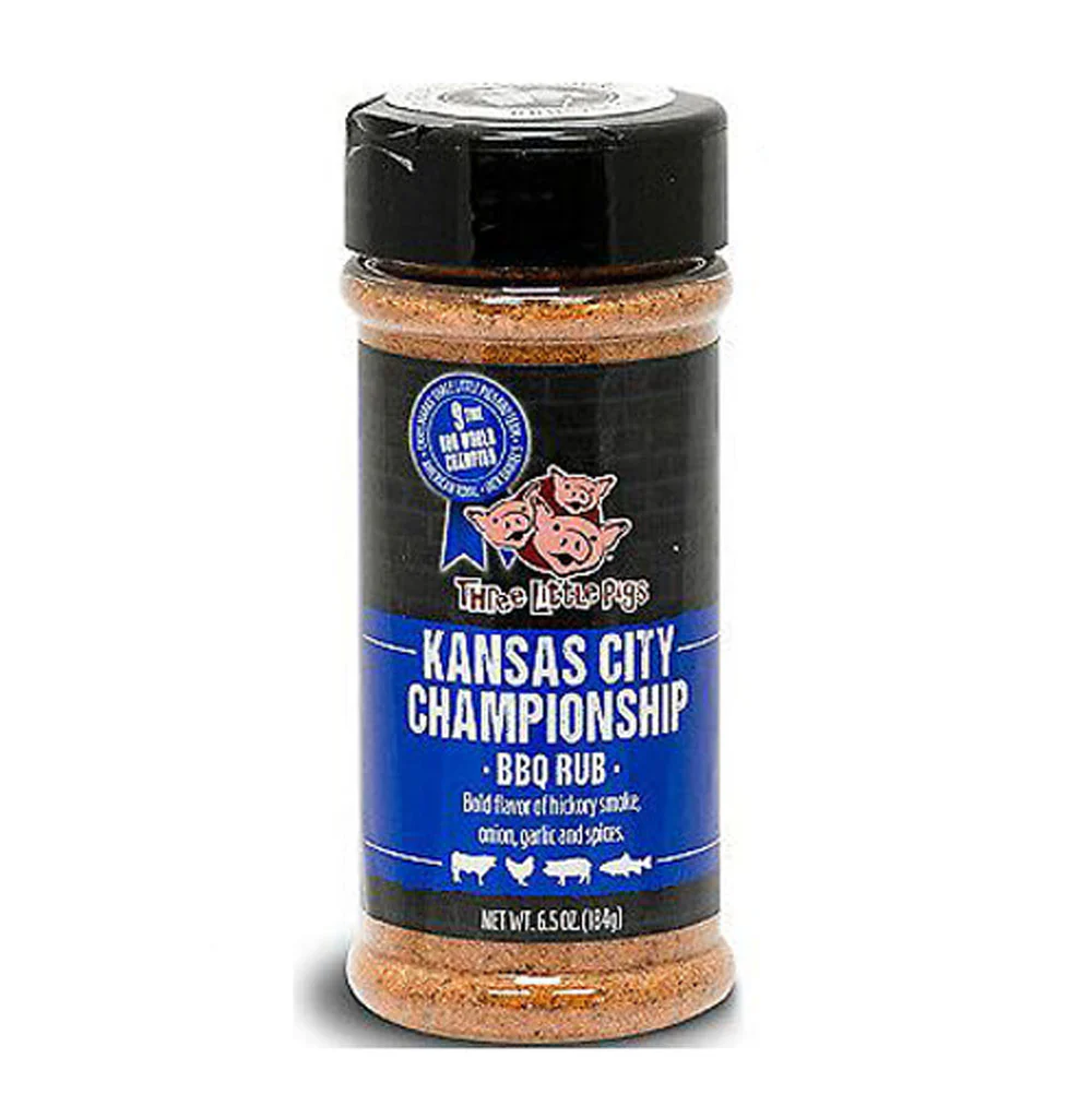 Three Little Pigs, Kansas City BBQ Rub, 6.5 oz.