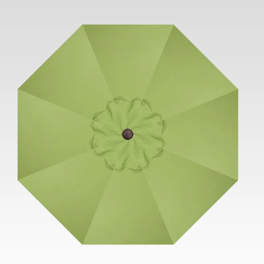 Treasure Garden 11 ft. Auto Tilt Market Umbrella, Bronze Finish, Kiwi Color Fabric - Image 2