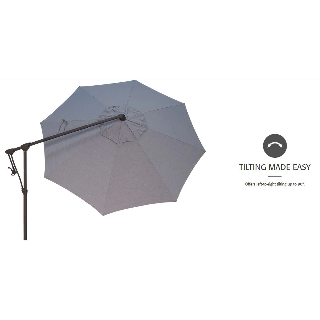 Treasure Garden Cantilever 10' Umbrella, Bronze Finish, Champagne Fabric - Image 5