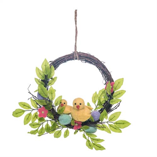 Twig Wreath w/Chicks