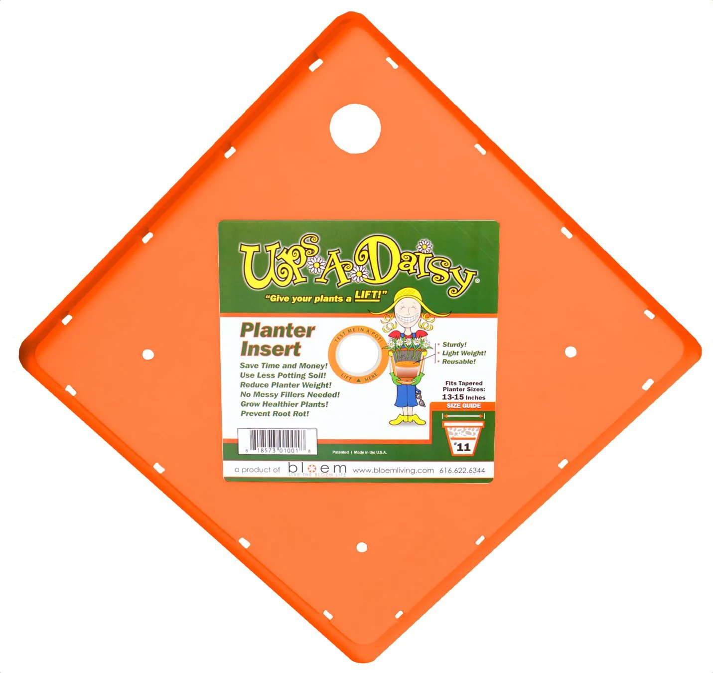 Ups-A-Daisy Square, 15"